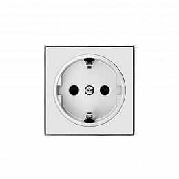 8588 BL Накладка для розетки SCHUKO (альпийский белый) SKY ABB. Вид 1