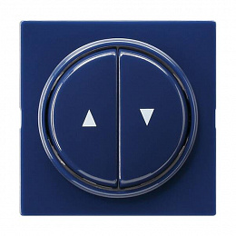 Клавиша для жалюзийного выключателя (синий) S-Color Gira. Вид 1