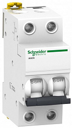 iK60N 2P 40А Автоматический выключатель 2-полюсный, 40А, 6kA (хар-ка C) Schneider Electric. Вид 1