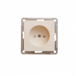 Розетка без заземления со шторками, 16А, механизм (слоновая кость) Wessen 59 Systeme Electric. Вид 1