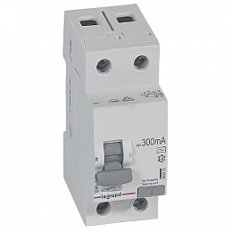 RX3 Блок утечки тока (УЗО) 2-полюсный, 40А, 300mA, тип АC Legrand. Вид 1