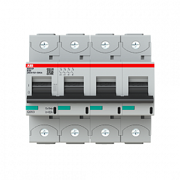 S804P K80 Автоматический выключатель 4-полюсный, 80A, 50kA (хар-ка K) ABB. Вид 1