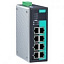 8-портовый неуправляемый коммутатор: 4 PoEх10/100 BaseT(X) Ethernet, 4х10/100BaseT(X), -40...+75С MOXA. Вид 1.