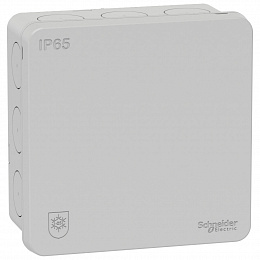 Коробка IP65 87х87 (77х77) серая Mureva Schneider Electric. Вид 1