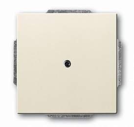 2538-92-507 Заглушка с суппортом (слоновая кость) Basic55 ABB. Вид 1