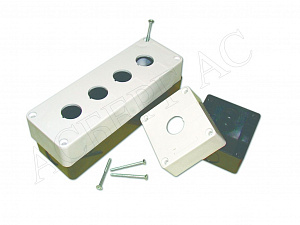 Корпус КП106 пластиковый 6 кнопок белый EKF. Вид 1