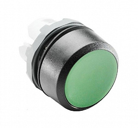 MP1-11G Кнопка зелёная с подсветкой, без фиксации (только корпус) ABB. Вид 1