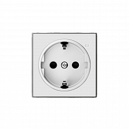 8588.8 BL Накладка для розетки SCHUKO с линзой для контрольной подсветки,серия SKY, альпийский белый ABB. Вид 1