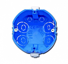 3050 Коробка монтажная D=74, глубина 60мм, расстояние между крепежными винтами 60мм для гибсокартоновых стен ABB. Вид 1