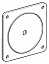 Уплотнитель 60х60мм для ручек V02...V2 (1уп-5шт) Schneider Electric. Вид 1.