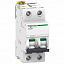 iC60L MA 2P 10А Автоматический выключатель 2-полюсный, 10А, 15кА (хар-ка MA) Schneider Electric. Вид 1.