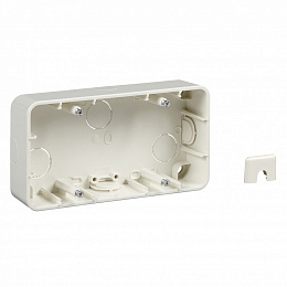 Коробка 2-постовая, О/У (белый). Merten M-Trend Schneider Electric. Вид 1