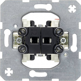 Кнопка 2-клавишная для жалюзи, механизм Berker. Вид 1