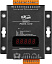 Программируемый сервер устройств с 1 портом RS-232, 1 портом RS-485, 6хDI и 7хDO, LED-дисплей, металлический корпус ICP DAS. Вид 1.