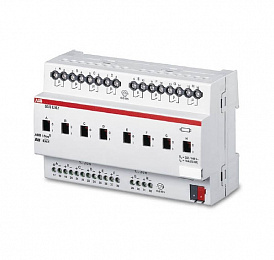 SD/S 8.16.1 Светорегулятор для ЭПРА 1-10В, 8-х канальный, 16А, MDRC ABB. Вид 1