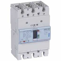 DPX3 250 Термо-магнитный 3-полюсный автомат 100А, 70kA Legrand. Вид 1