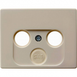 Накладка для антенной розетки, Arsys, 2 и 3 отверстия (белый, глянцевый)) Arsys Berker. Вид 1