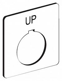 Пласт. маркиров. плата для серии 9001 9001kn111wp Schneider Electric. Вид 1