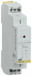 Промежуточное реле OIR, 1 контакт (16А), 110В AC/DC IEK. Вид 1