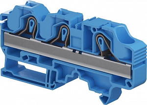 Клемма втычная ZK16-3P-BL синяя - 16 мм2, 3 зажима TYCO. Вид 1