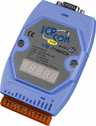 PC-совместимый контроллер 20МГц, , 128кб SRAM, шина расширения, 3xDI/3xDO, 1xRS485, 1xRS232/485, MiniOS7, кабель CA-0910Fx1 ICP DAS. Вид 1