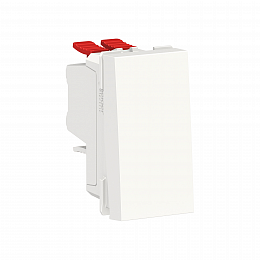 Переключатель 1-клавишный, перекрест, сх. 7, 10 AX, 250 В (белый) Unica Modular Schneider Electric. Вид 1