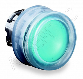 Кнопка зеленая с подсветкой без фиксации (только корпус) Schneider Electric. Вид 1
