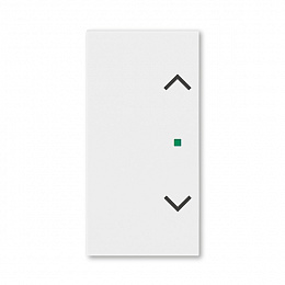 Клавиша двойная с символом жалюзи free@home белый Levit ABB. Вид 1