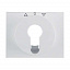 Накладка для жалюзийного замочного выключателя/кнопки (полярная белизна, глянцевый) K.1 Berker. Вид 1.