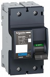 NG125H 2P 10A Автоматический выключатель 2-полюсный, 10А, 36kA (хар-ка C) Schneider Electric. Вид 1