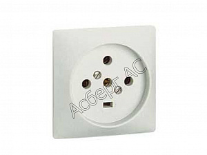 Розетка встраиваемая силовая 3Р+N+E 20А на винтах (слоновая кость) Legrand. Вид 1