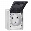Розетка IP55 2К+З 32А, 230В Plexo Legrand. Вид 1.