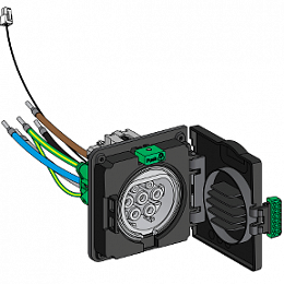 З/ч разъем T2S Wallbox Std 1-Ph IEC Schneider Electric. Вид 1