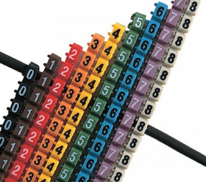 Маркировка кабеля KE1 (0,75.....1,5mm2) "G" (1уп.-200шт) Klemsan. Вид 1