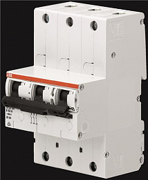 S753DR-K32 Автоматический выключатель, селективный, 3-полюсный, 32А, 25kA (хар-ка K) АВВ. Вид 1