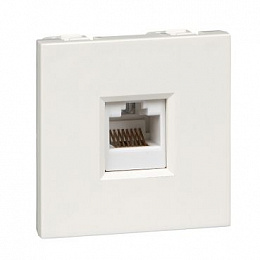 Розетка компьютерная RJ45 для каб. кан. (белый RAL9010) W45 Systeme Electric. Вид 1