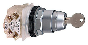 Переключатель 30мм с ключом roni Schneider Electric. Вид 1