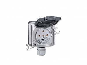 Розетка IP66, 3К+Н+З (шторки), 20А 400В Plexo Legrand. Вид 1