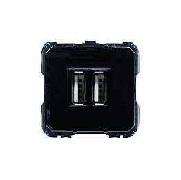 8185 Механизм USB зарядного устройства, 2х750 мА / 1х1500 мА, серия OLAS/Tacto/SKY ABB. Вид 1