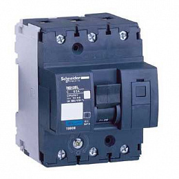 NG125L 3P 50А Автоматический выключатель 3-полюсный, 50А, 50кА (хар-ка C) Schneider Electric. Вид 1