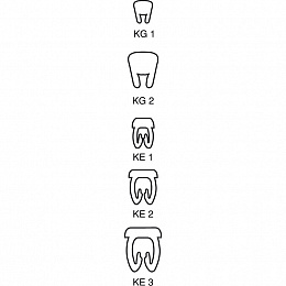 Маркировка кабеля KG1(0,75 - 4 мм2) "W" (1уп.-500шт) Klemsan. Вид 1