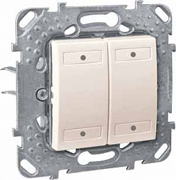 4-кноп. вык-ль с индикатором led, беж. Schneider Electric. Вид 1