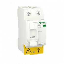 Блок утечки тока (УЗО) 2-х полюсный 25А 30мА тип AC Schneider Electric. Вид 1