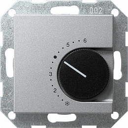 Термостат комнатный (алюминий) System 55 Gira. Вид 1