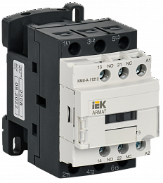 КМИ-А-11212 Контактор 3-полюсный, 12А, 24В/АС3, 1НО+1НЗ IEK. Вид 1