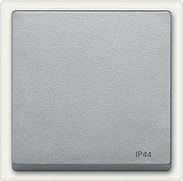 Клавиша 1-клавишного выключателя IP44 (алюминий) Merten Schneider Electric. Вид 1