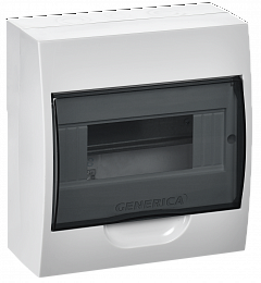 Бокс ЩРН-П-8 модулей навесн. пластик IP41 GENERICA ИЭК. Вид 1