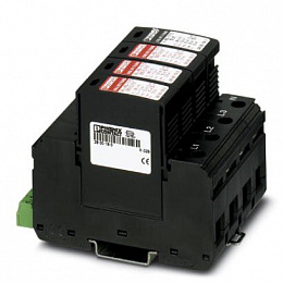 VAL-MS-T1/T2 335/12.5/3+1-FM Молниеотвод / разрядник для защиты от импульсных перенапряжений типа 1/2 Phoenix Contact. Вид 1