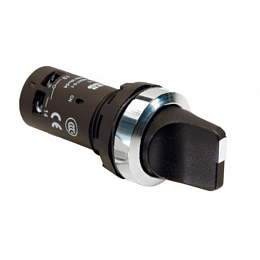 C2SS2-30B-11 Переключатель 2-х позиционный черный 1НО+1НЗ с фиксацией ABB. Вид 1