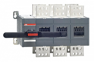 Рубильник реверсивный OT2000E03CLP (с ручкой) переключение без разрыва тока ABB. Вид 1